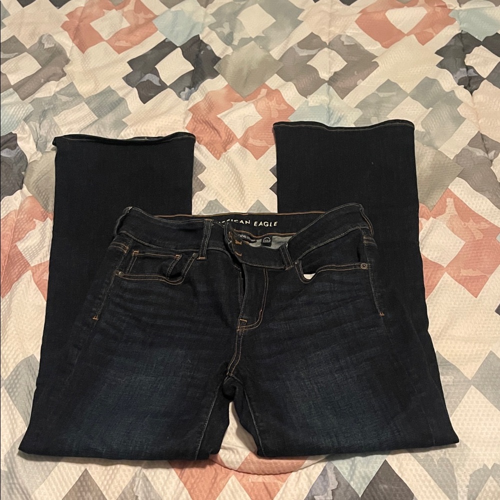 American Eagle Outfitters Women's Deep Indigo Boot Cut Jeans